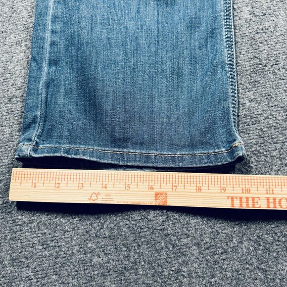 Ariat Real Jeans Womens 34R Blue Bootcut Denim Tennessee Real Daniela Western - Picture 12 of 13